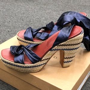 Marc Jacobs metallic blue sandal/39 EU